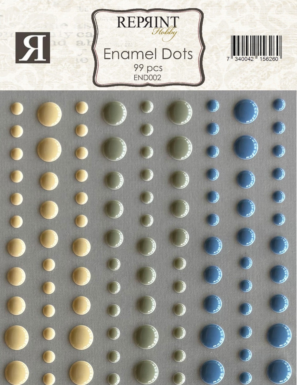 Reprint - Ahesive Enamel Dots -  002