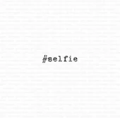 Gummiapan - #selfie- stempel