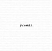 Gummiapan - #skåål- stempel