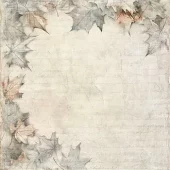 Reprint - Cozy Season - Leaf Corner - 12x12