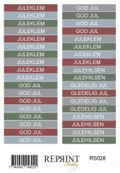 Reprint - Deck the Halls - Text Norsk - Paper Stickers