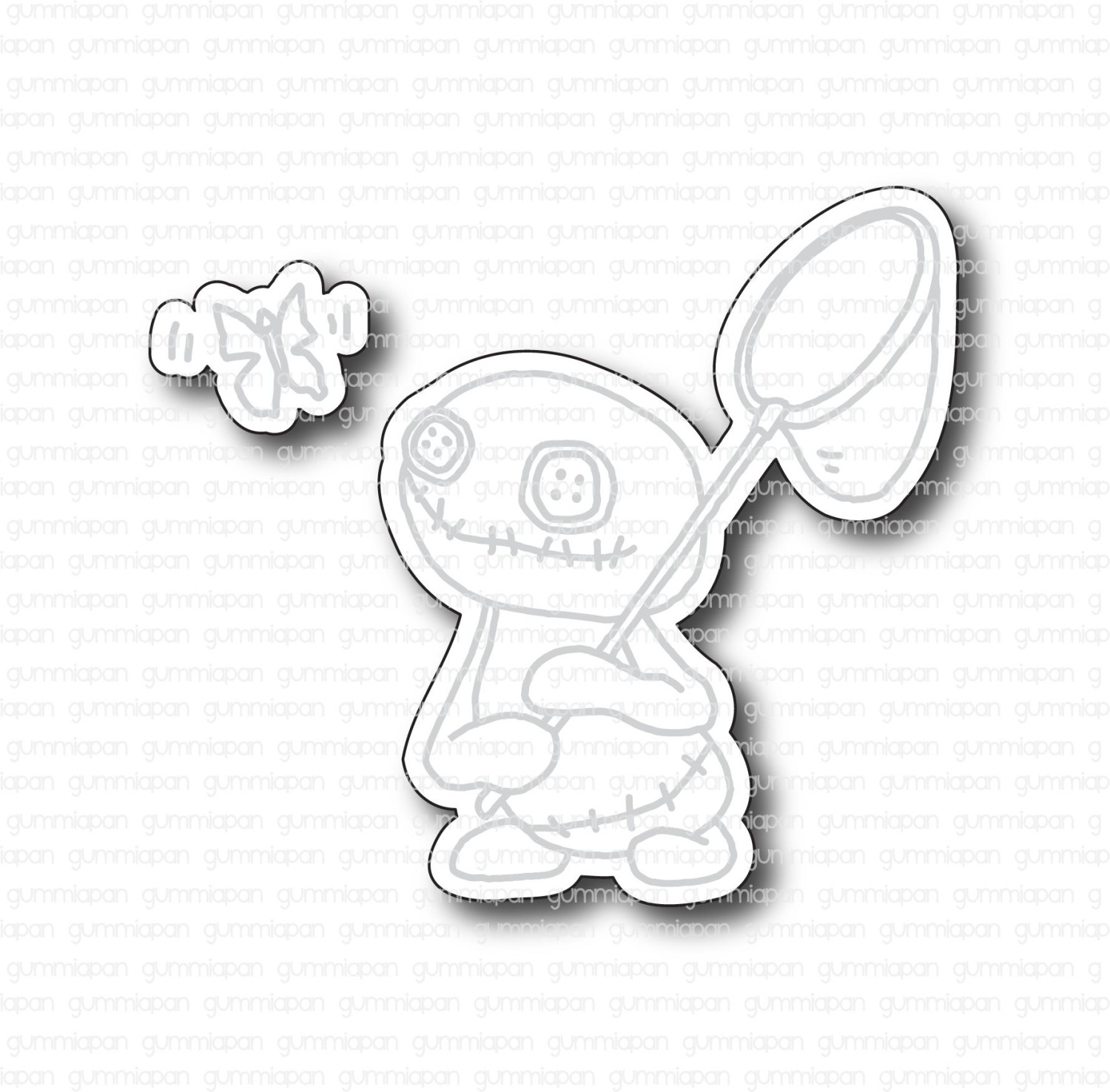 Gummiapan - Lennart på sommerfugljakt - med dies