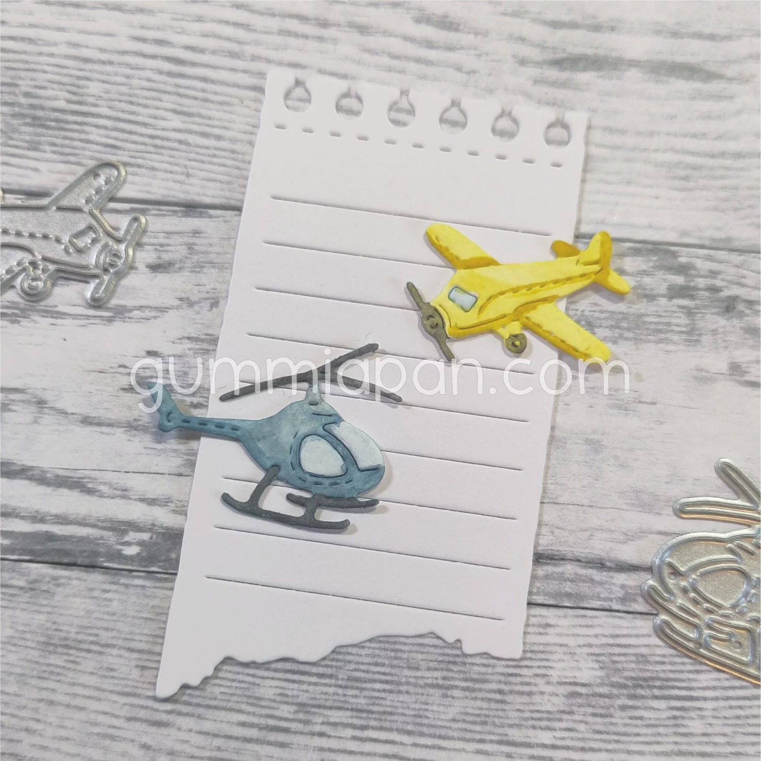 Gummiapan - Fly og helikopter- Dies