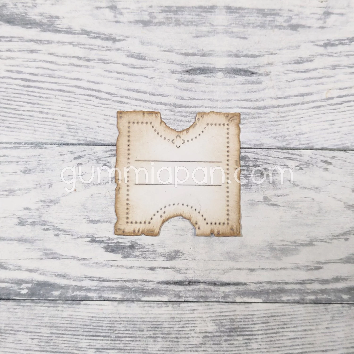 Gummiapan - Sliten Billett med Bling - dies