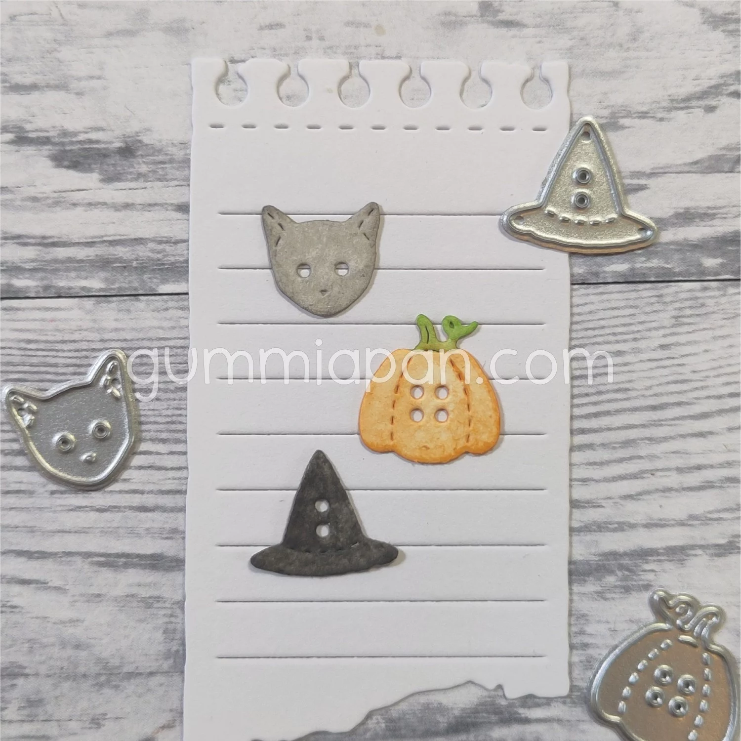 Gummiapan - Halloween knapper - dies