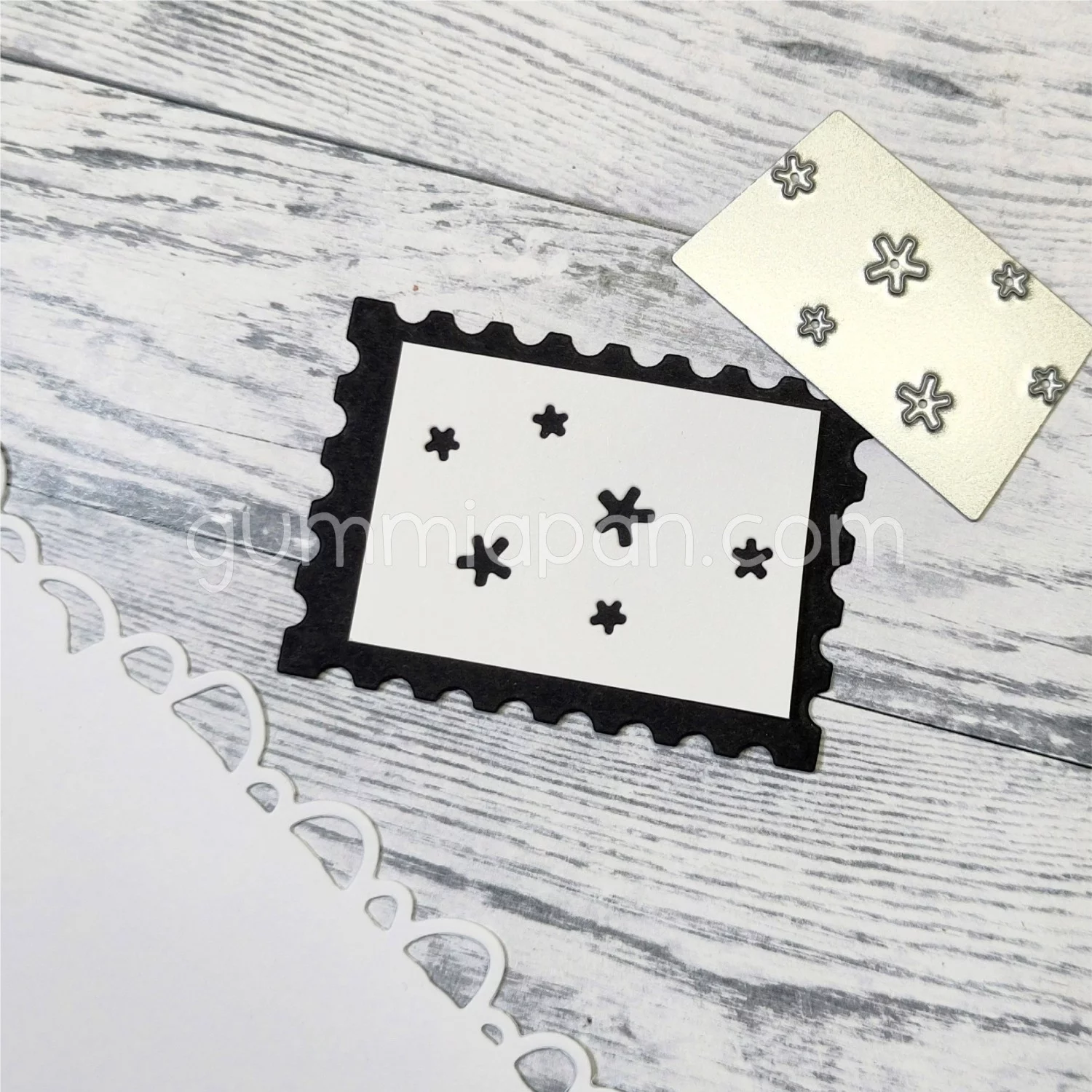 Gummiapan - Snöflingor Textur- dies