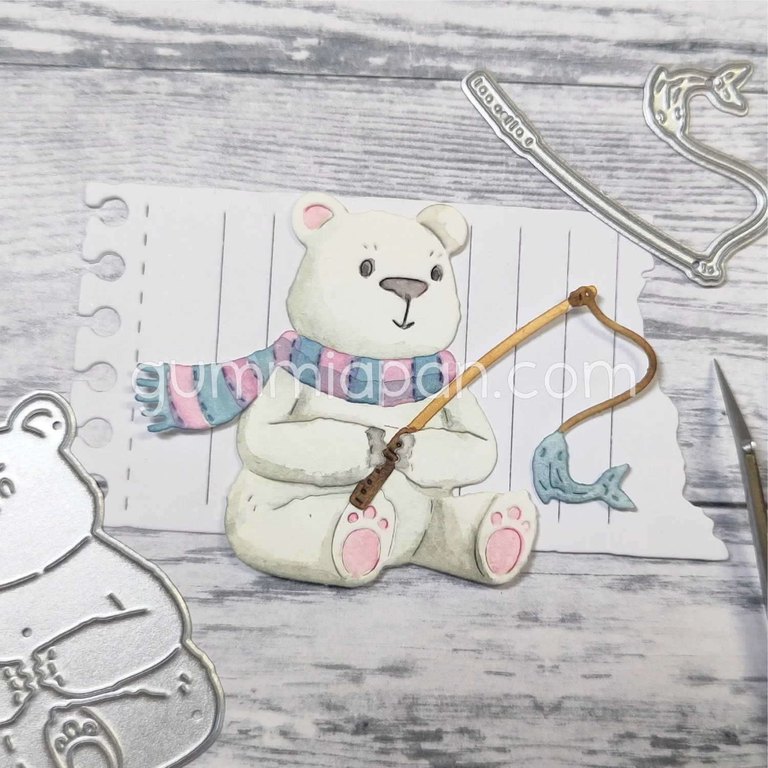 Gummiapan - Bjørn som fisker - dies