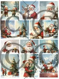 Papirdesign - Motivark - Jul i skogen- A4