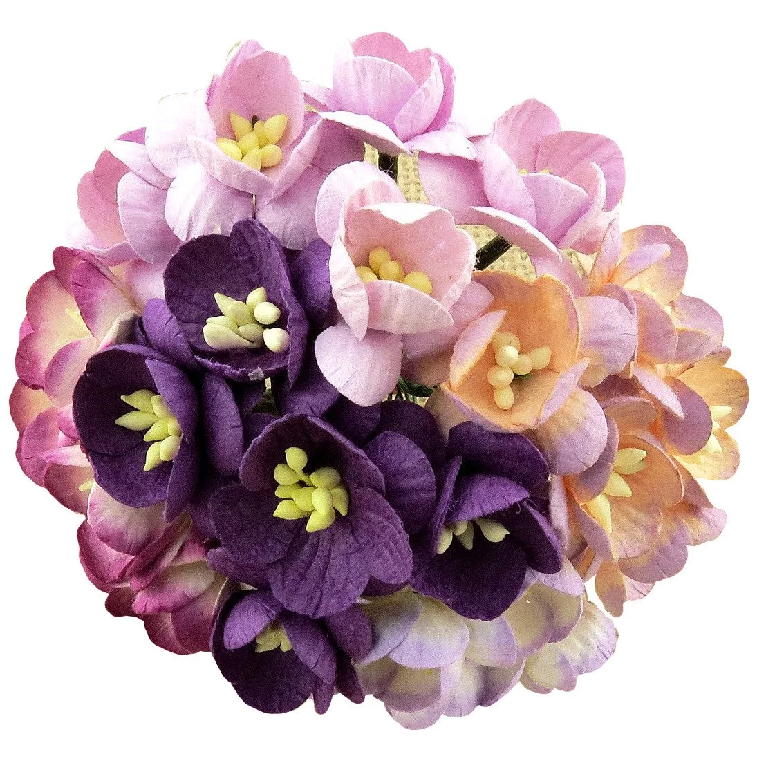 MIXED PURPLE/LILAC MULBERRY PAPER CHERRY BLOSSOMS