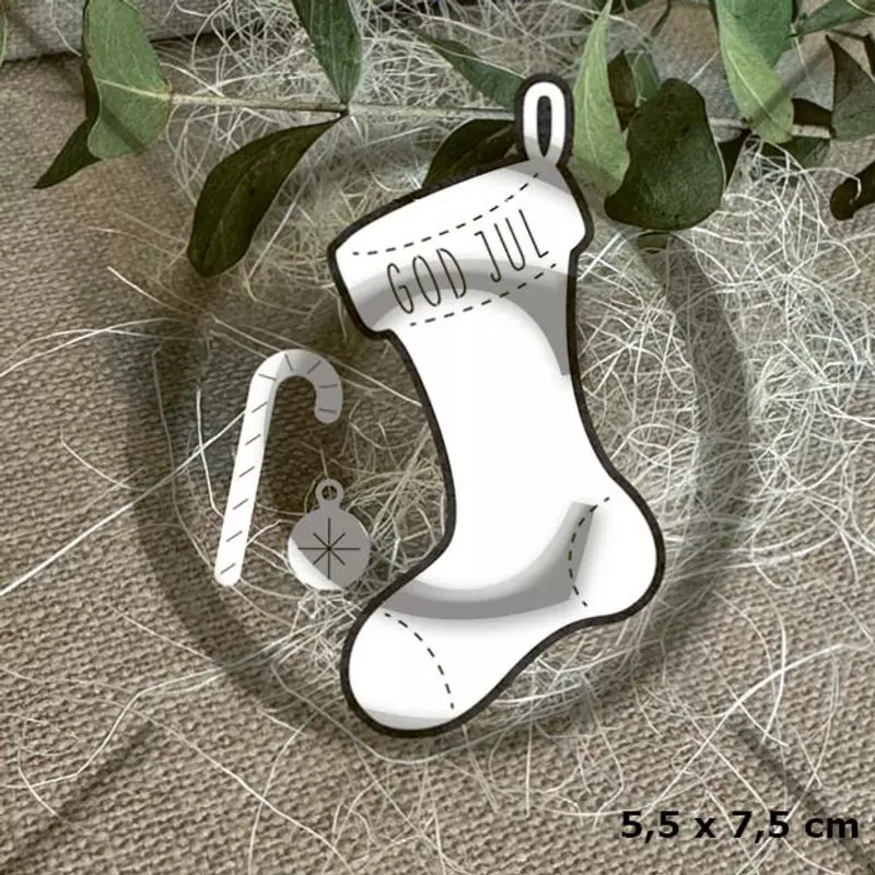 Papirdesign - Dies - Julestrømpe 3