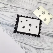 Gummiapan - Snöflingor Textur- dies