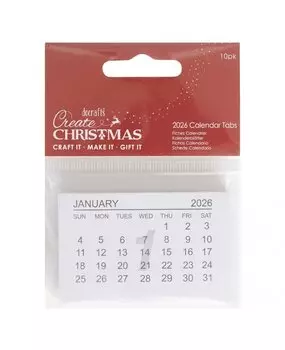 Create Christmas 2026 Calendar Tabs (10pcs