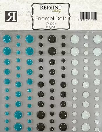 Reprint - Ahesive Enamel Dots - 006 Masculine moments