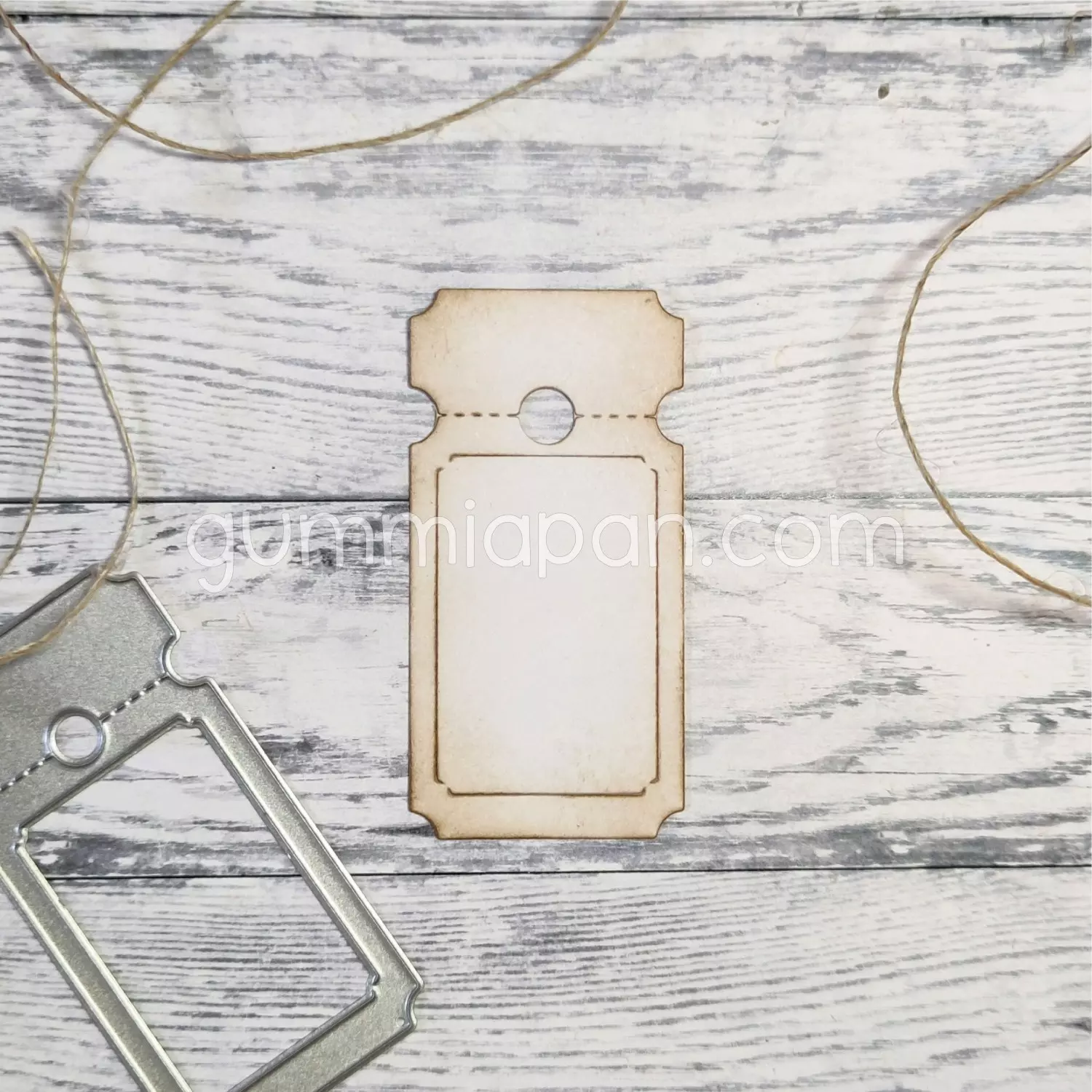 Gummiapan - Billett med hull- dies