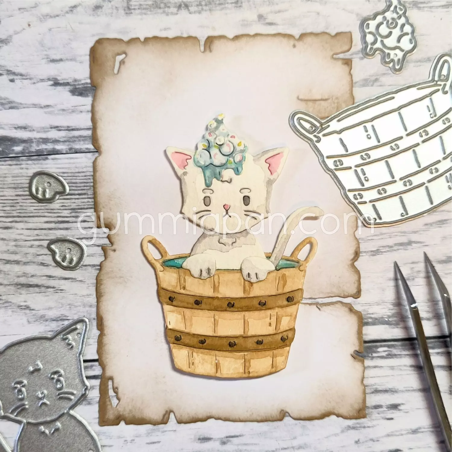 Gummiapan - Katt som bader - dies