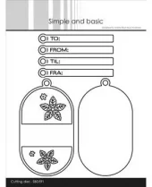 Simple and Basic - Decorative Oval Tags Dies-Cutting Dies