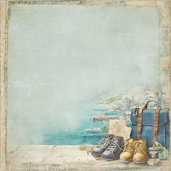 Reprint - masculine moments - Travel- 12 x 12"