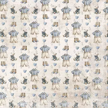 Reprint - Happiness - Blue heart cloud- 12 x 12"