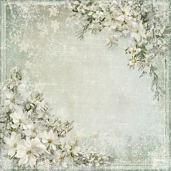 Reprint - Home for christmas - Christmas flower12 x 12"