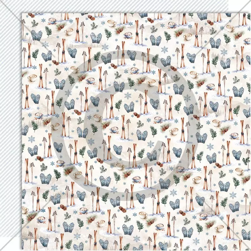 Papirdesign - 12 X 12 - Vinterglede - Vinterkos