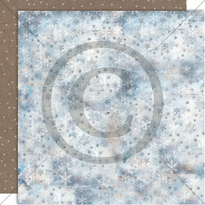 Papirdesign - 12 X 12 - Vinterglede - Snøstorm