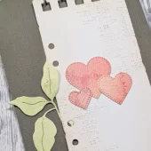 Gummiapan - 3 stk nesting Hjerter - Dies