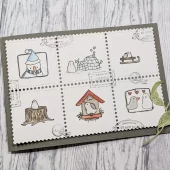 Gummiapan - Frimärken Bakgrundsdie Mod. 3 - Dies