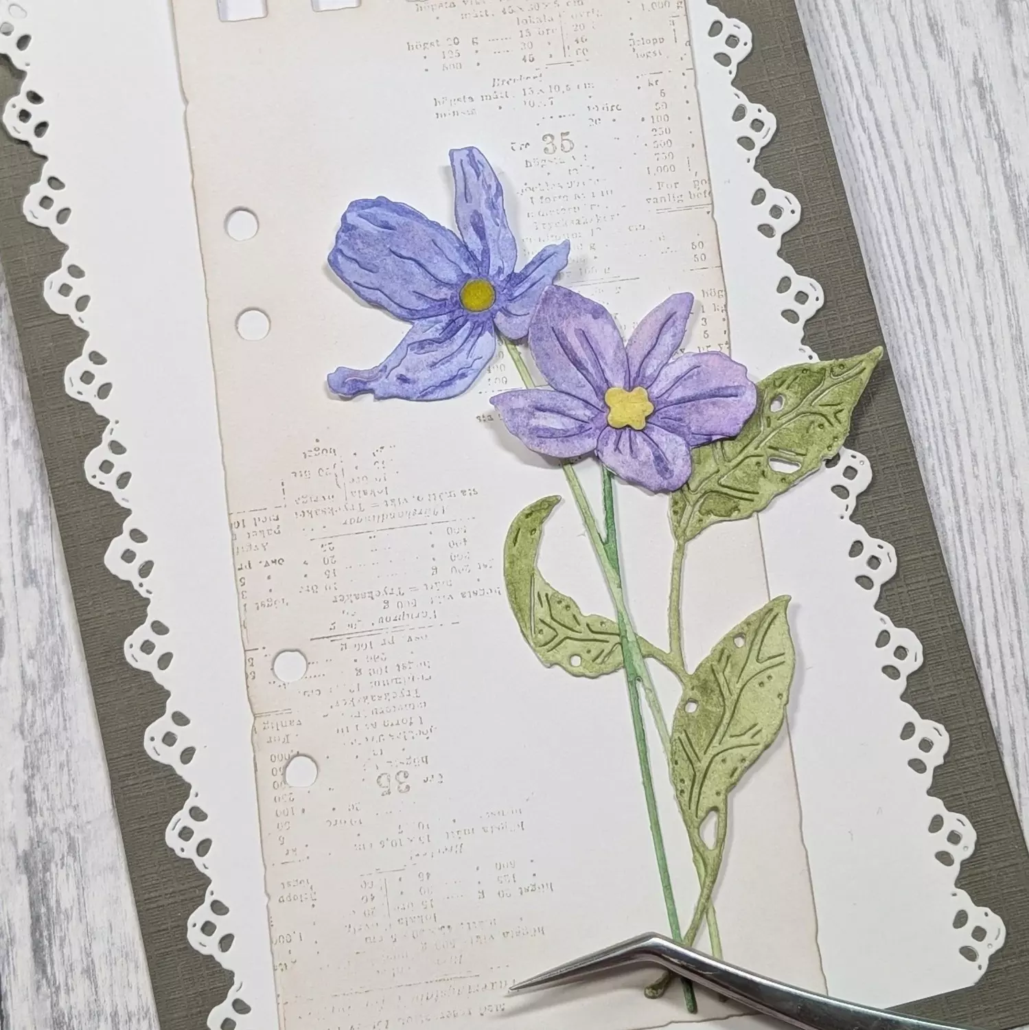 Gummiapan - blomstersett nr 3 - Dies