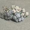Papirdesign - Miniblomster - Beige og grå