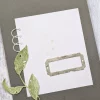 Gummiapan - Old Label Frame With Hearts- Dies