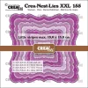 Crealies • Crea-Nest-Lies XXL Dies Fantasy Square A With Little Stripes 155