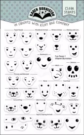 Karen Burniston Stamps - Fun faces 1