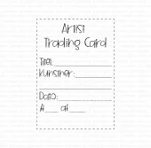 Gummiapan - Artist Trading Card - umontert stempel