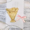 Gummiapan - Blomsterinnpakning med rosett - Dies