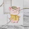 Gummiapan - Duffel & Keps till Piggy - Dies