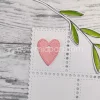Gummiapan - Liten hjerte tag - Dies