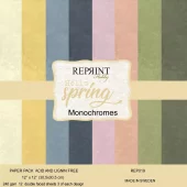 Reprint  - Hello Spring -  Monochromes - 12x12- Paperpack Reprint
