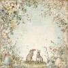 Reprint - Hello Spring Collection - Bunnies - 12 x 12"