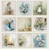 Reprint - Hello Spring Collection - Tags- 12 x 12"