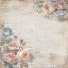 Reprint - Quiet Moments - Faded Floral - 12 x 12"