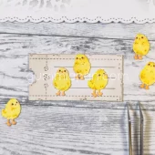 Gummiapan - 3 Små Fluffkycklingar - Dies