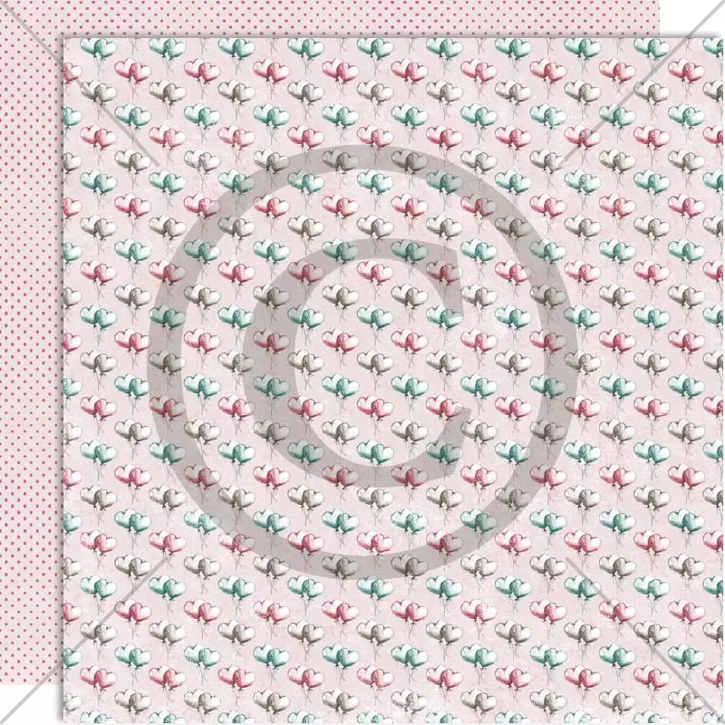 Papirdesign - 12 X 12 - Fremtidsdrøm - Hjerteballonger