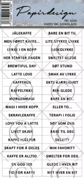 Papirdesign - Kaffe og sjokolade