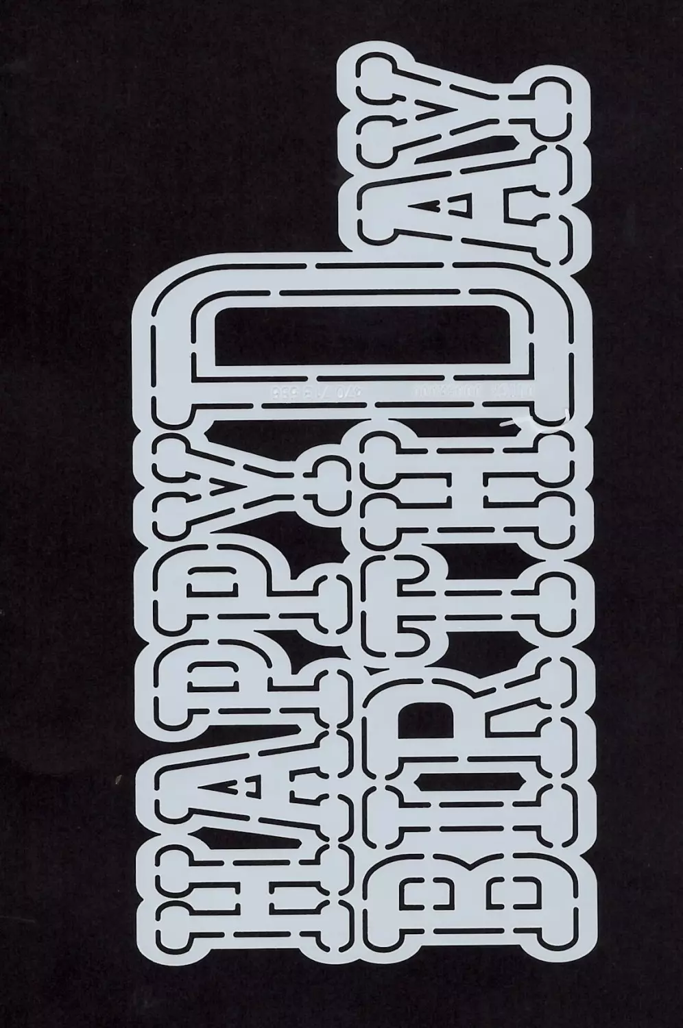 Dutch Doobadoo -Happy Birthday - A4