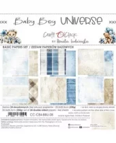 Craft O'Clock - Baby Boy Universe 8x8 Inch Basic Papers Set