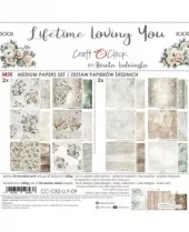 Craft O'Clock - Lifetime Loving You 8x8 Inch Medium Papers Set