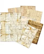 Ciao Bella - Vintage Manuscript A5 Tissue Paper Set (24pcs