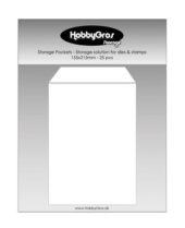 HobbyGros Storage Pockets for Dies and Stamps 155x215mm