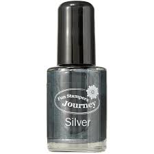 Silver - Spellbinders FSJ Silks Ink .5oz