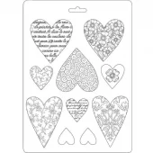 SOFT MOULD A5 SIZE - HEARTS
